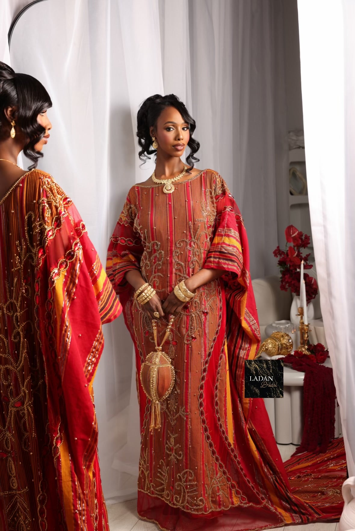Hido iyo Dhaqan Bridal Dirac - Red