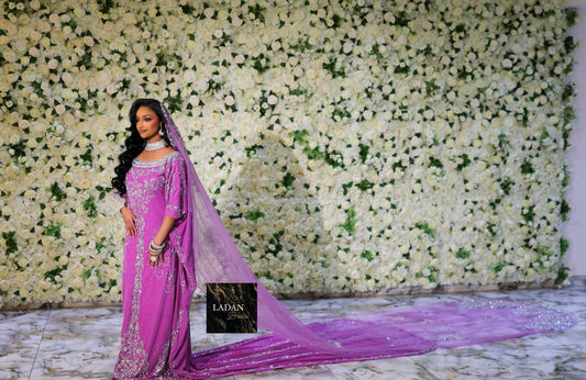 Ladan Bridal Dirac - Lilac/Purple  Velvet