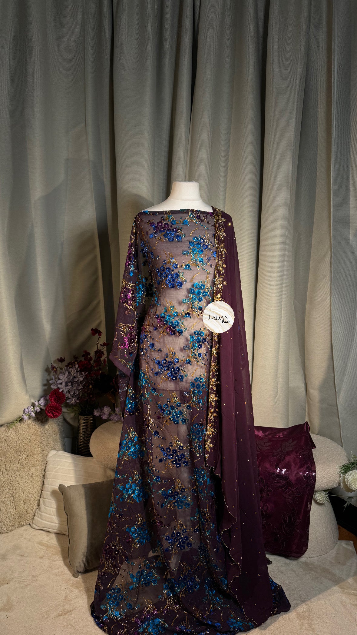 Prestige Maqbal Collection | Purple & Blue Dirac Set