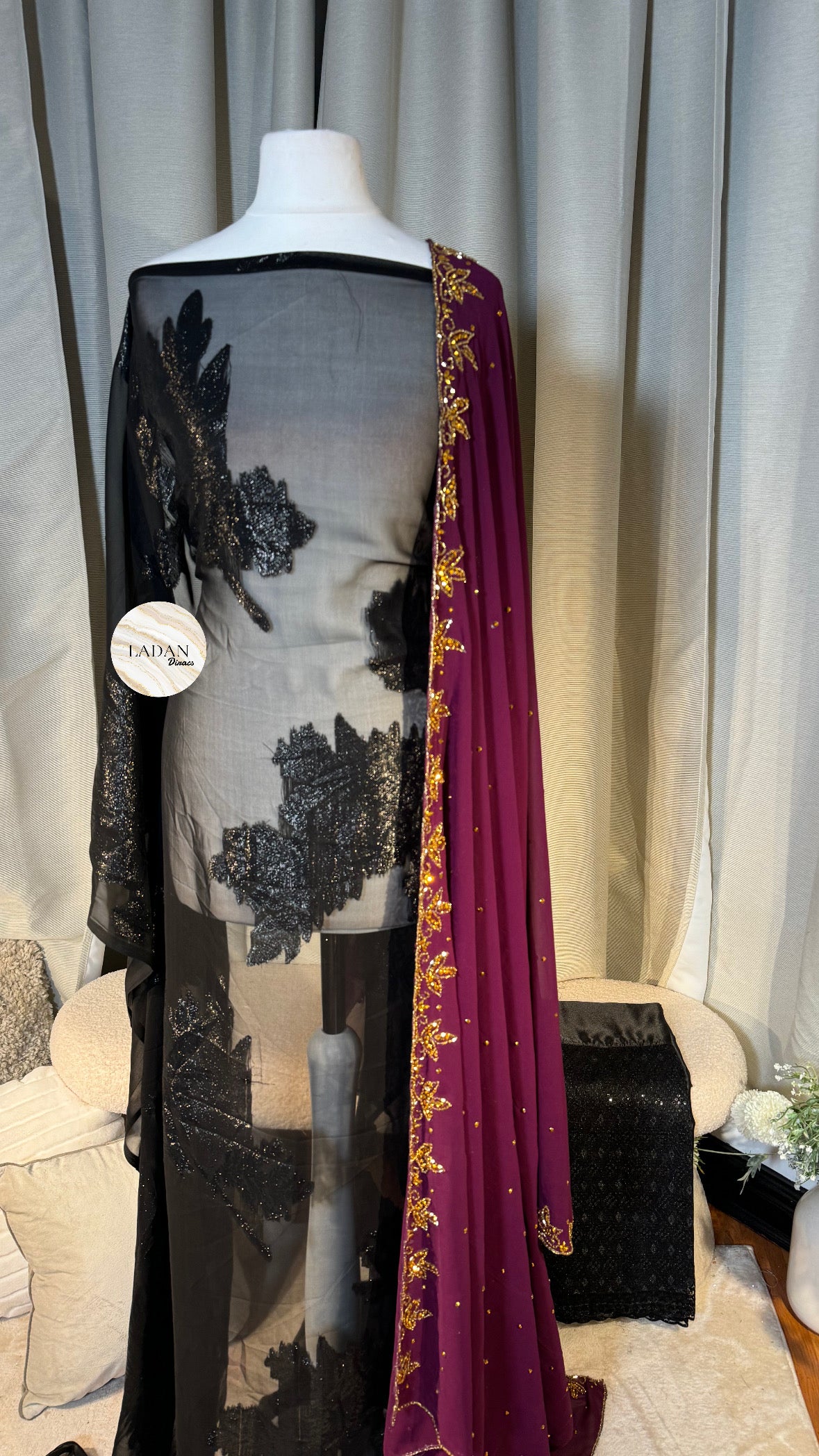 Faransawi Dirac | Black & Purple/Wine