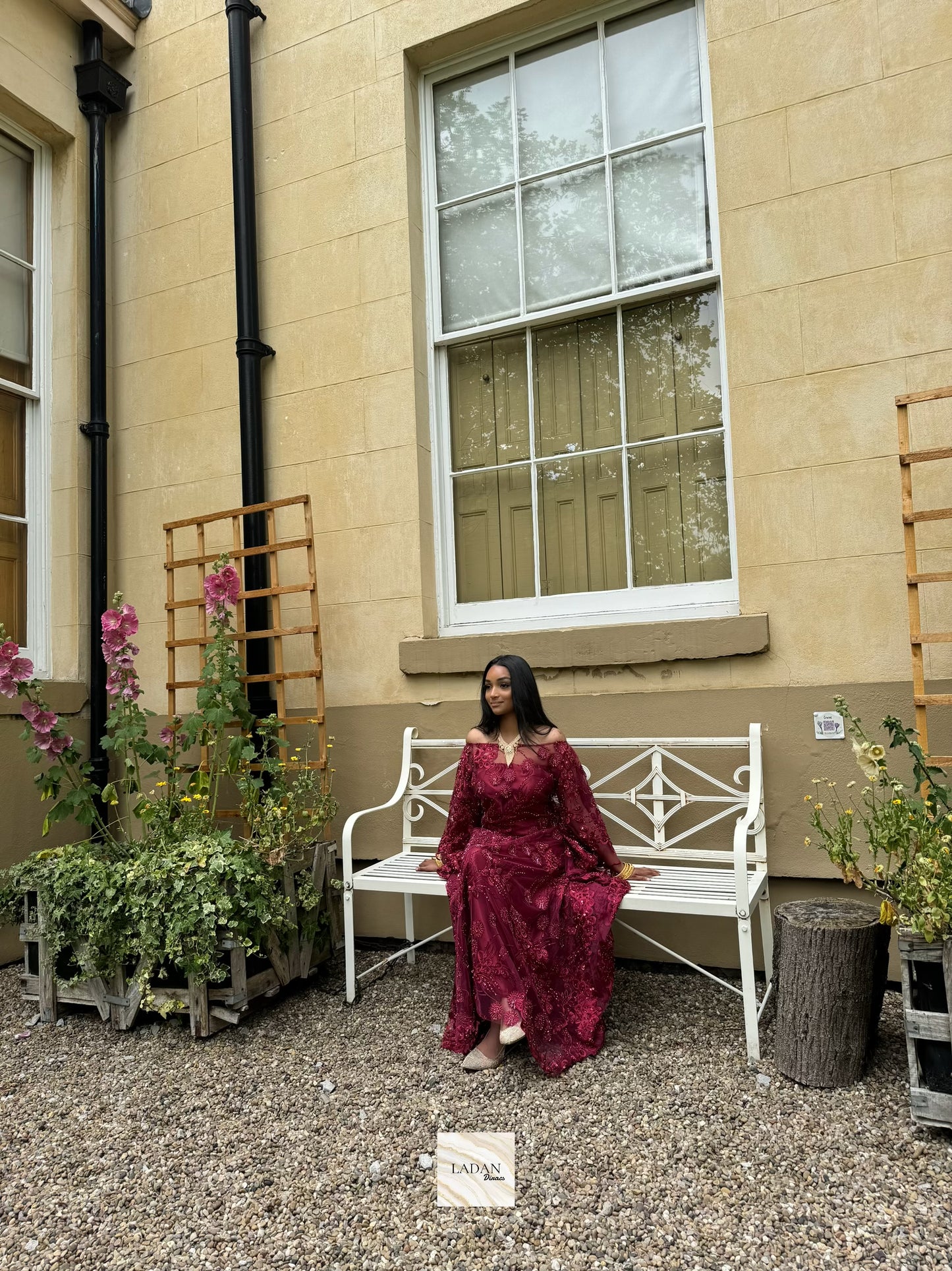 Luxury Lace Dirac Set | Dark Maroon