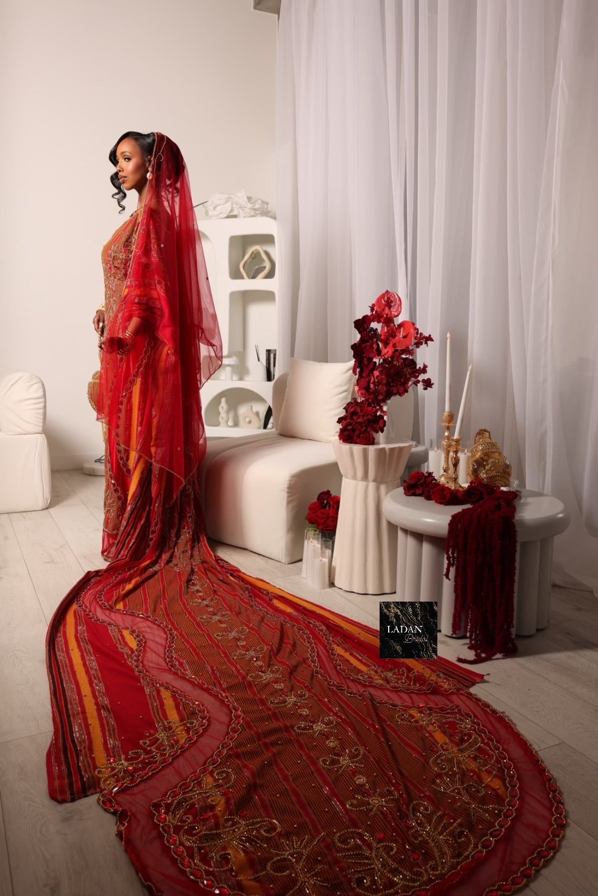 Hido iyo Dhaqan Bridal Dirac - Red