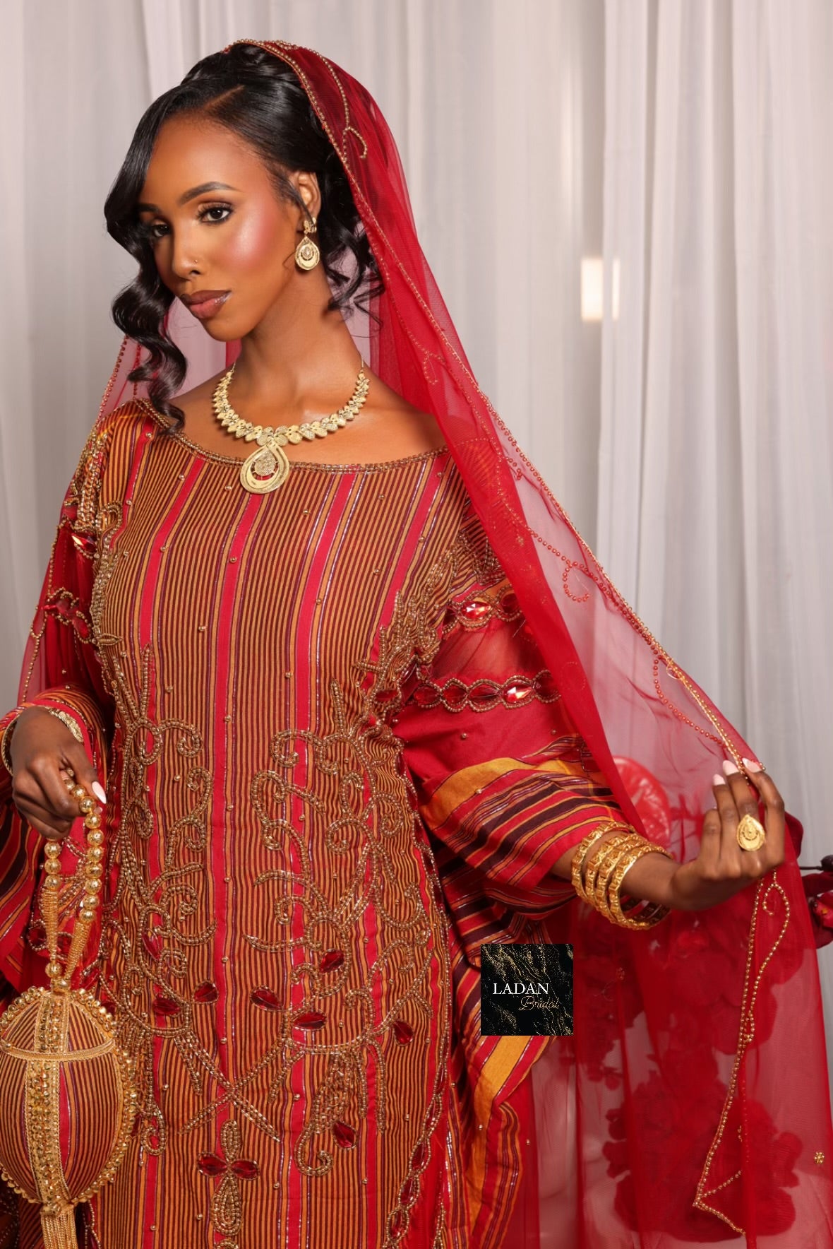 Hido iyo Dhaqan Bridal Dirac - Red