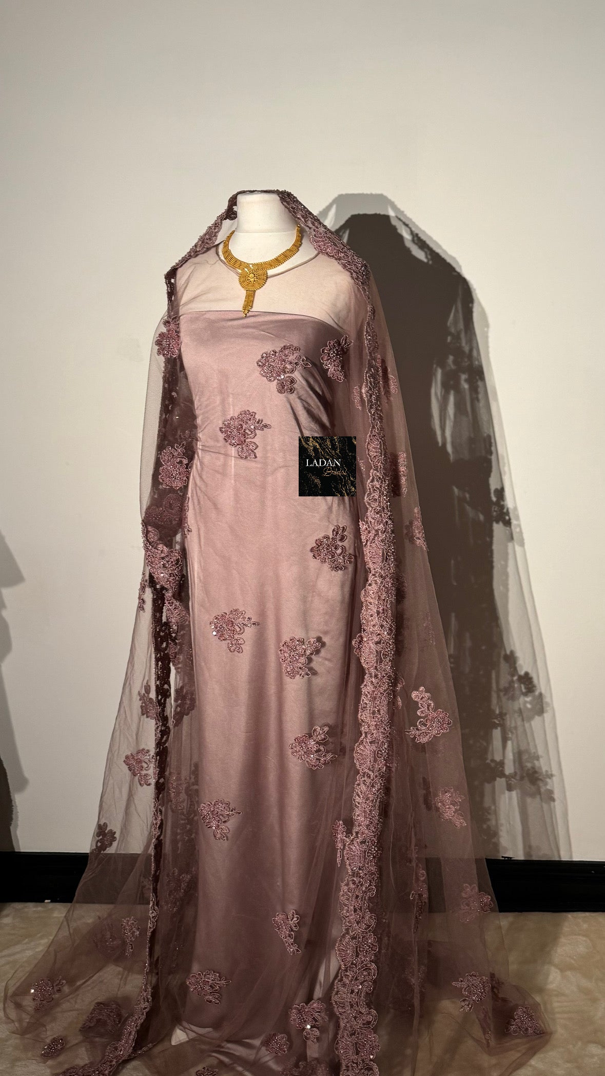 Purple Pearl & Lace Bridal Dirac