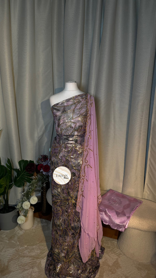 Floral Stone Dirac Collection - Lilac