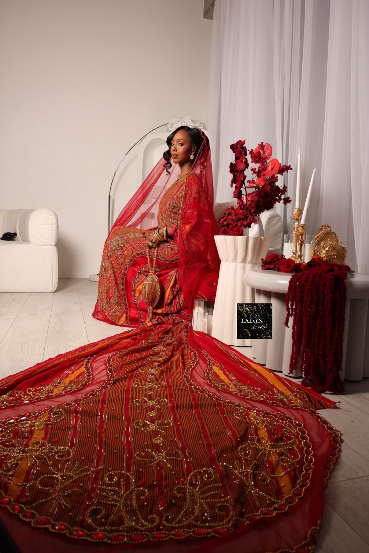 Hido iyo Dhaqan Bridal Dirac - Red