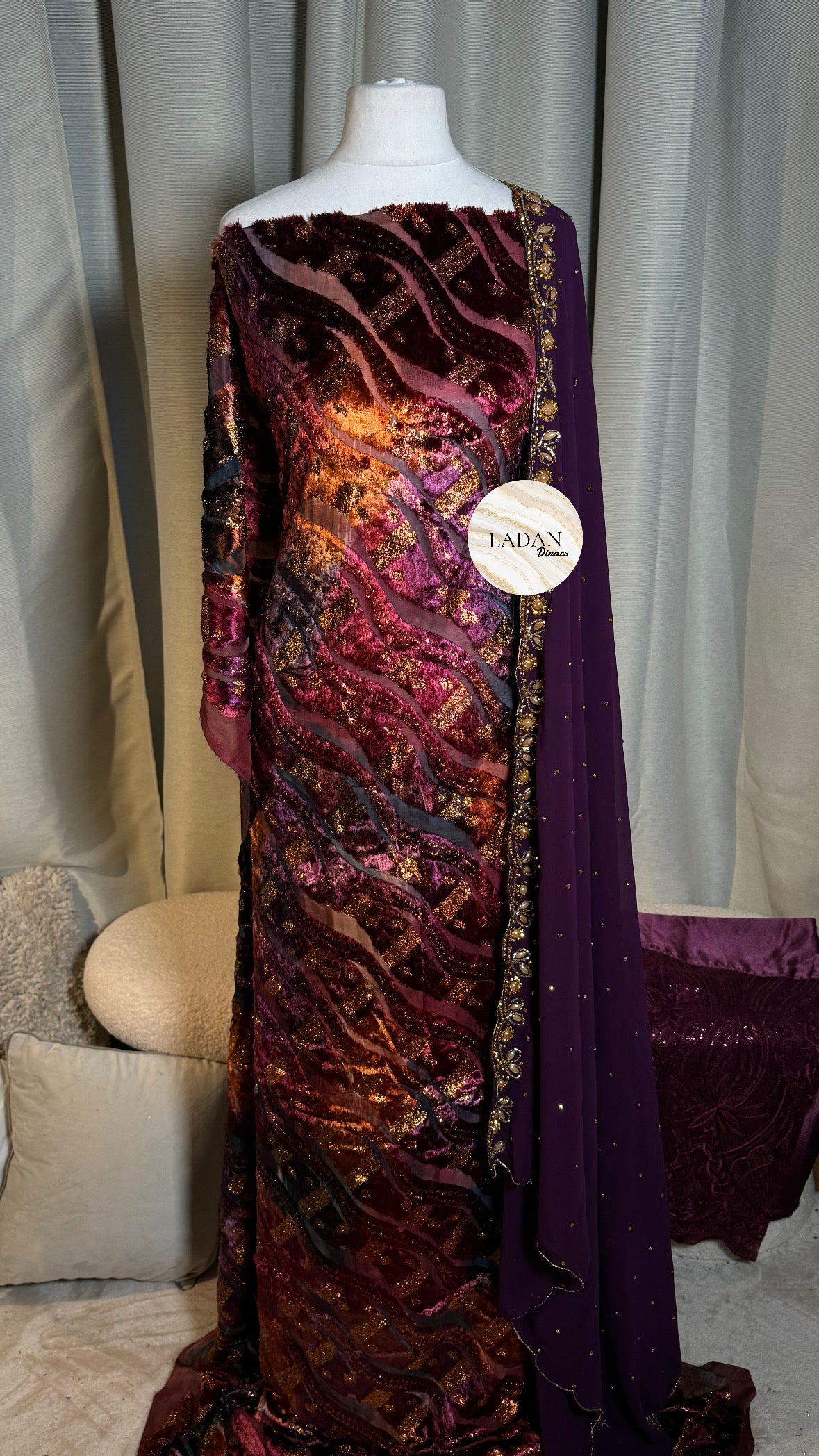 Prestige Maqbal Collection | Purple Multicoloured Dirac Set