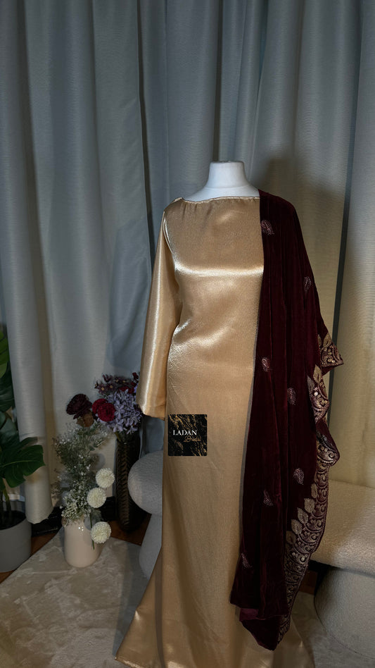 Bespoke Satin Bridesmaids Set - Velvet Garbsaars | Burgundy