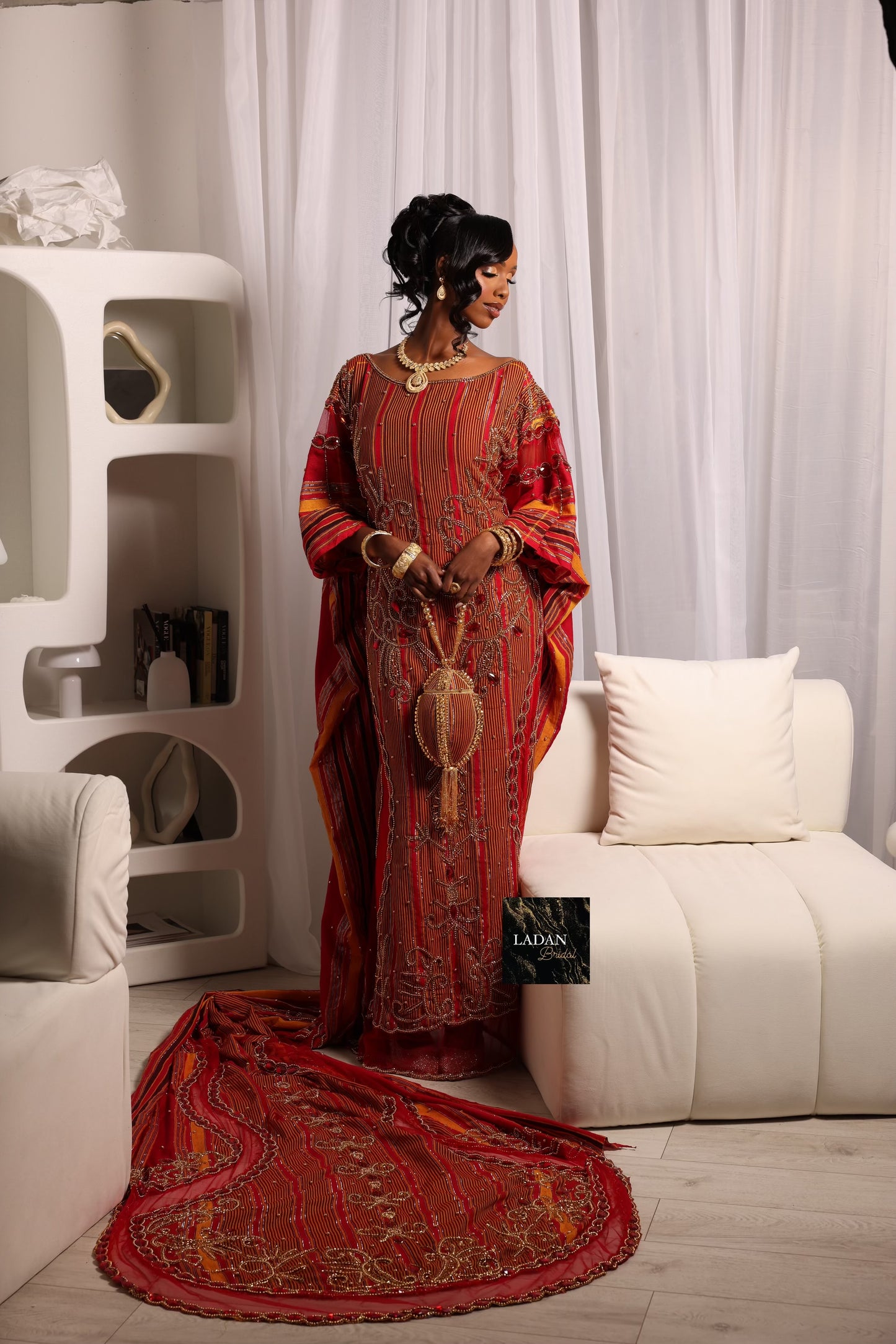 Hido iyo Dhaqan Bridal Dirac - Red