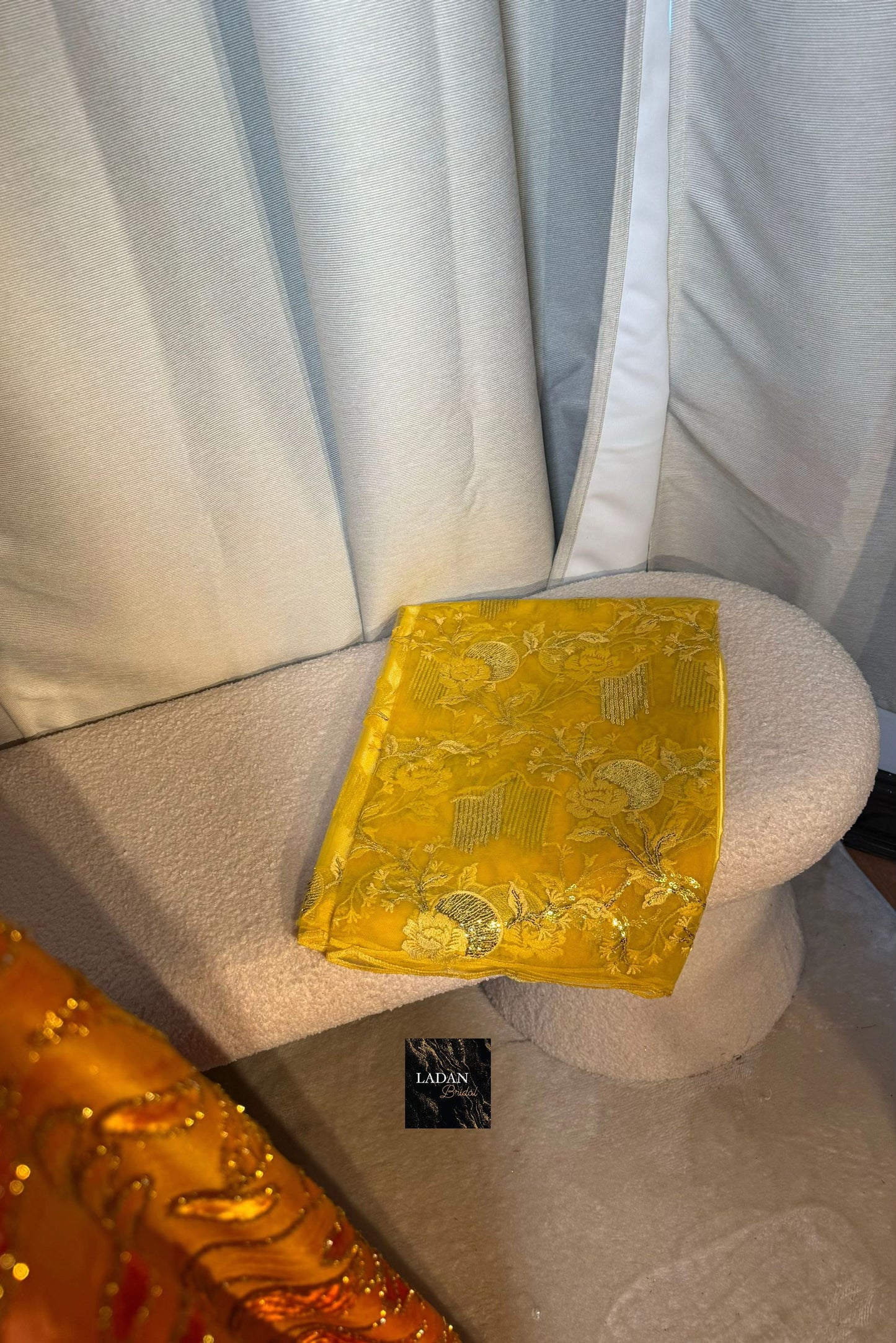 Leaf Maqbal Collection | Sunset Dirac Set - Orange, Red & Yellow