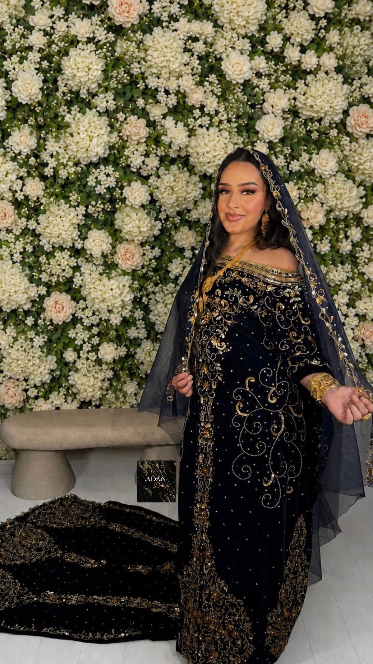 Jawahir Bridal Dirac - Navy Blue