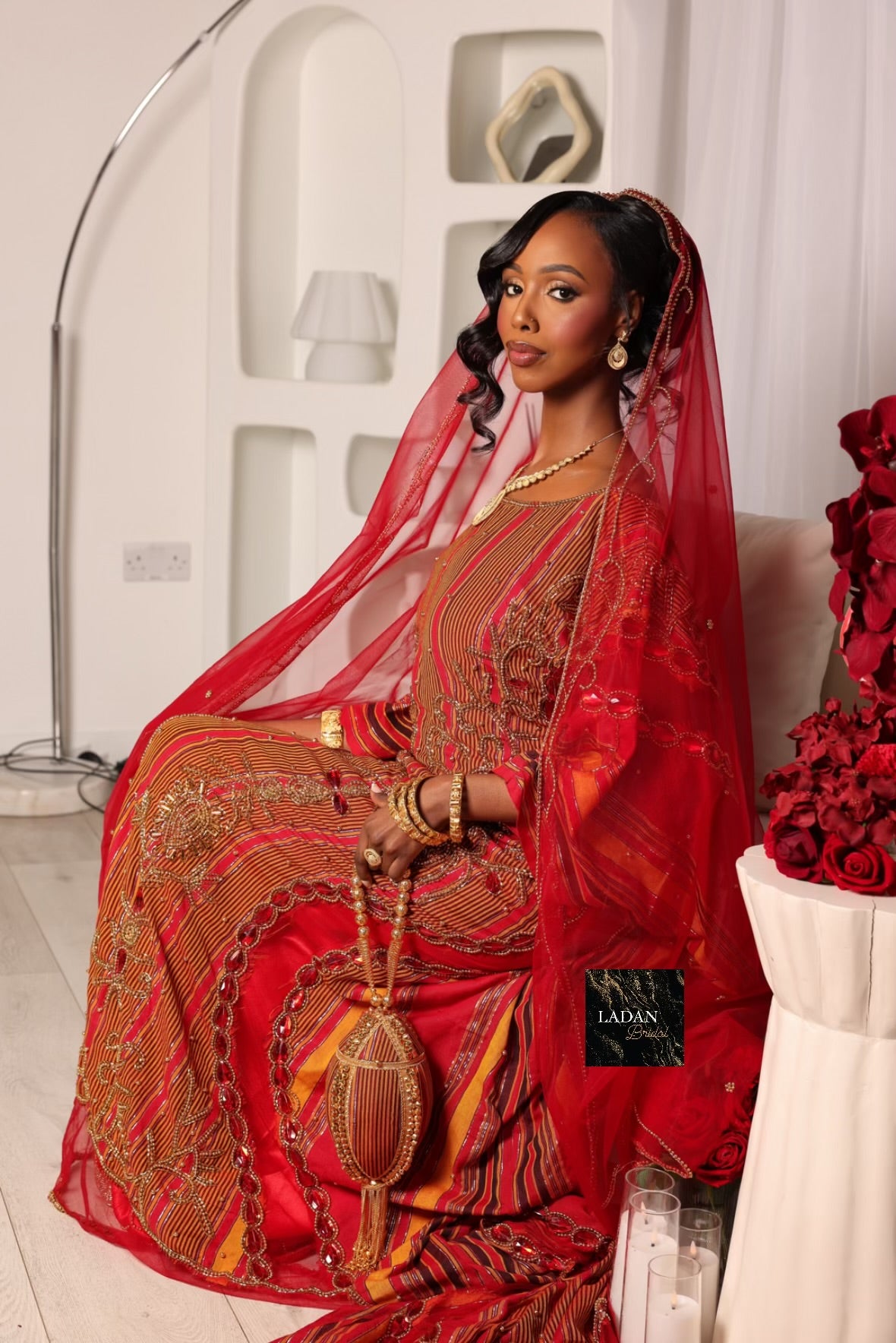 Hido iyo Dhaqan Bridal Dirac - Red