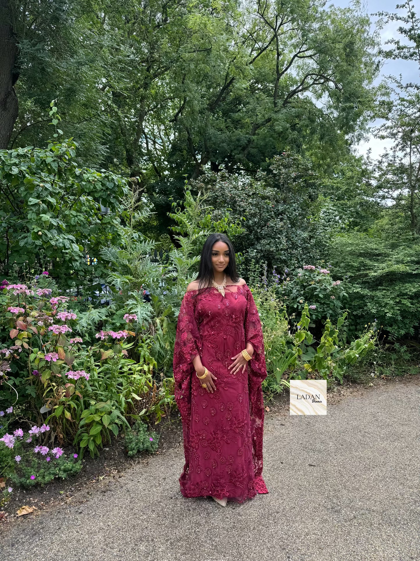 Luxury Lace Dirac Set | Dark Maroon