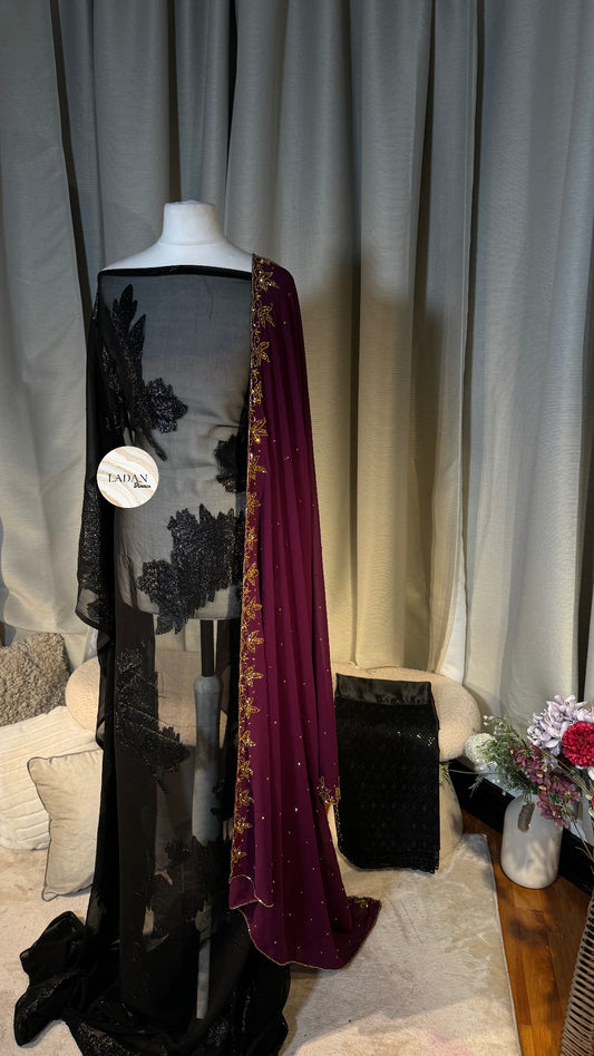 Faransawi Dirac | Black & Purple/Wine