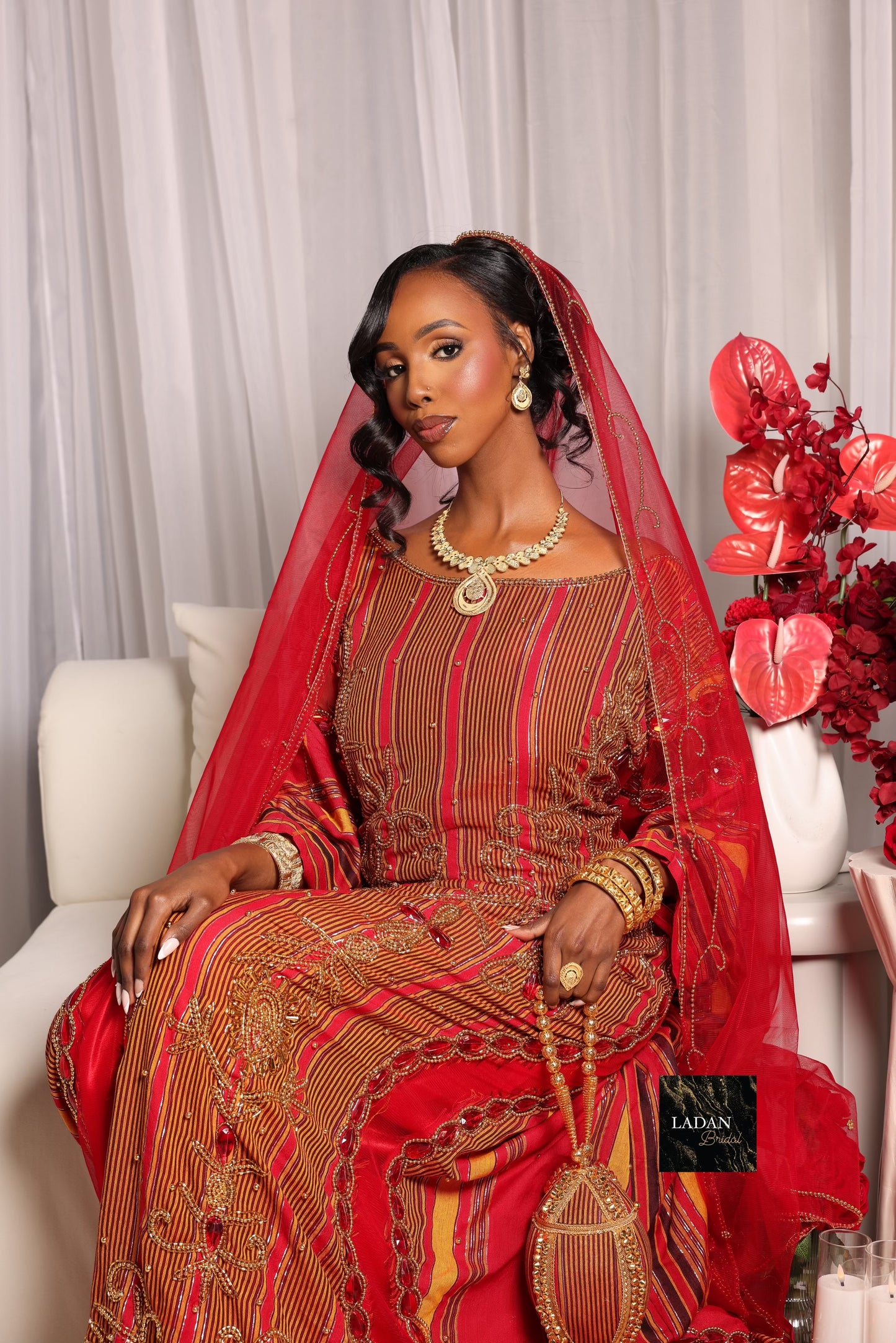 Hido iyo Dhaqan Bridal Dirac - Red