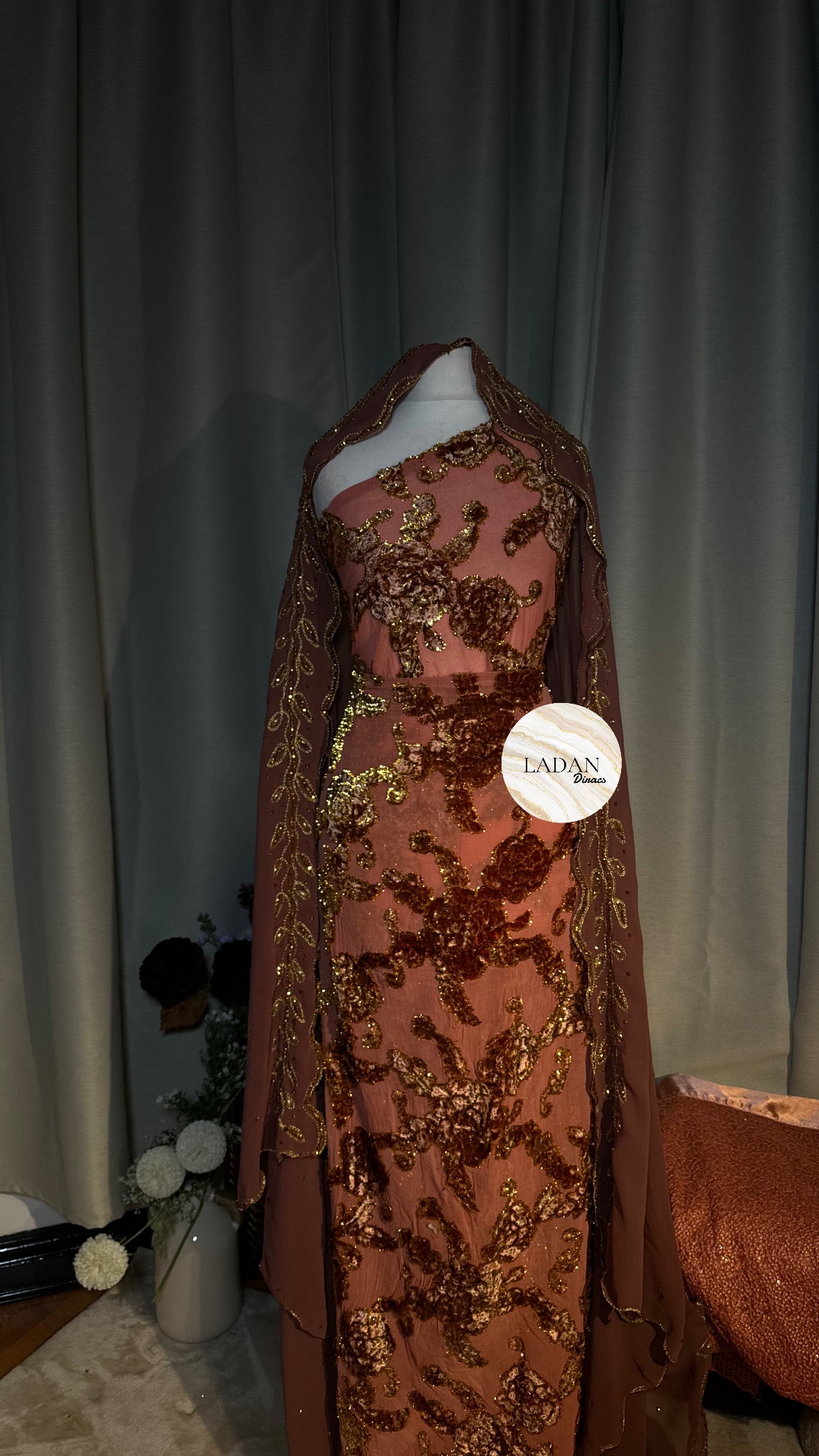 Luxury Maqbal Collection | Rose Gold Dirac Set