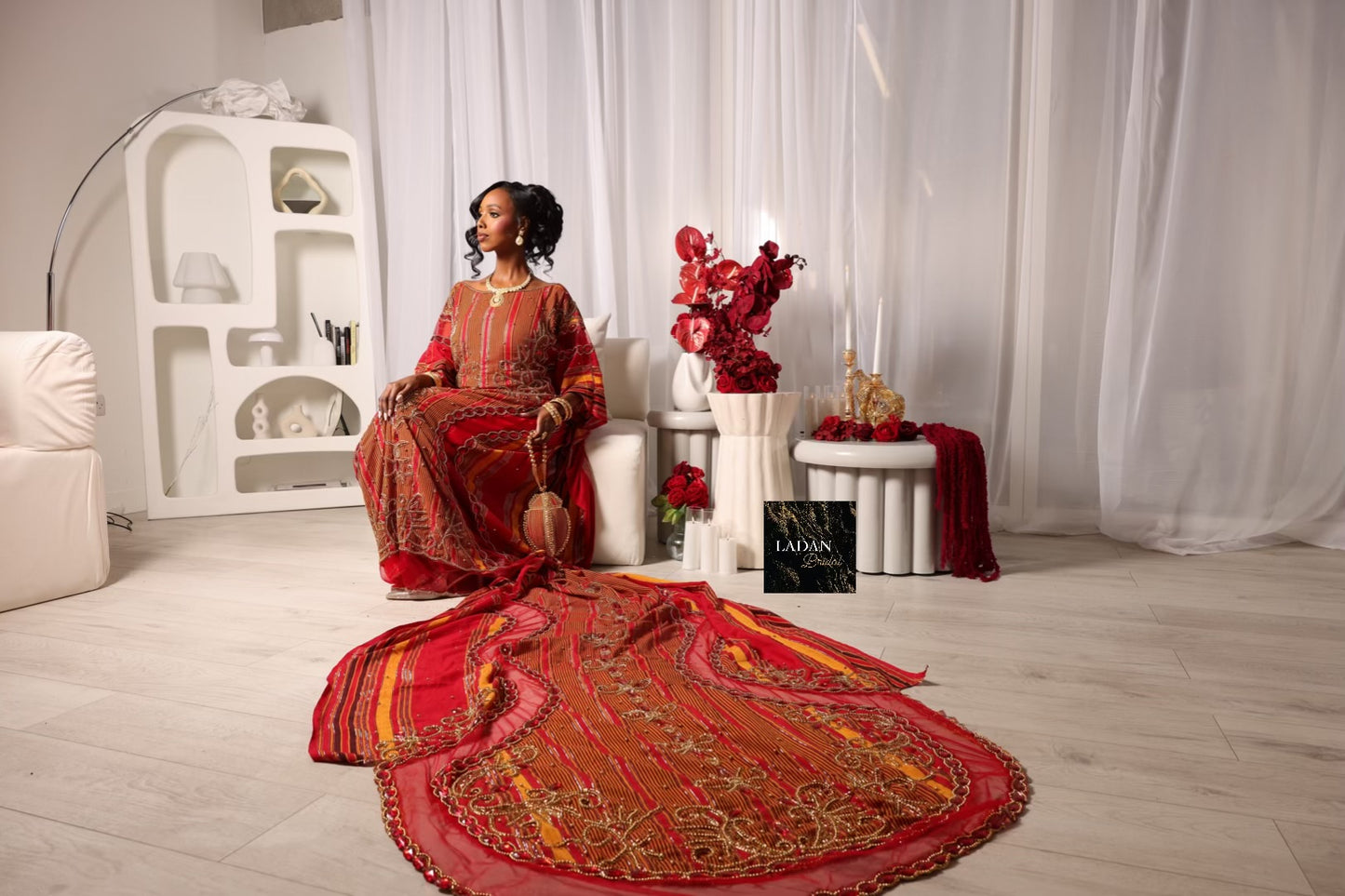 Hido iyo Dhaqan Bridal Dirac - Red