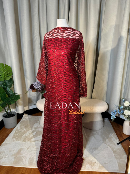 Maroon Lace Dirac