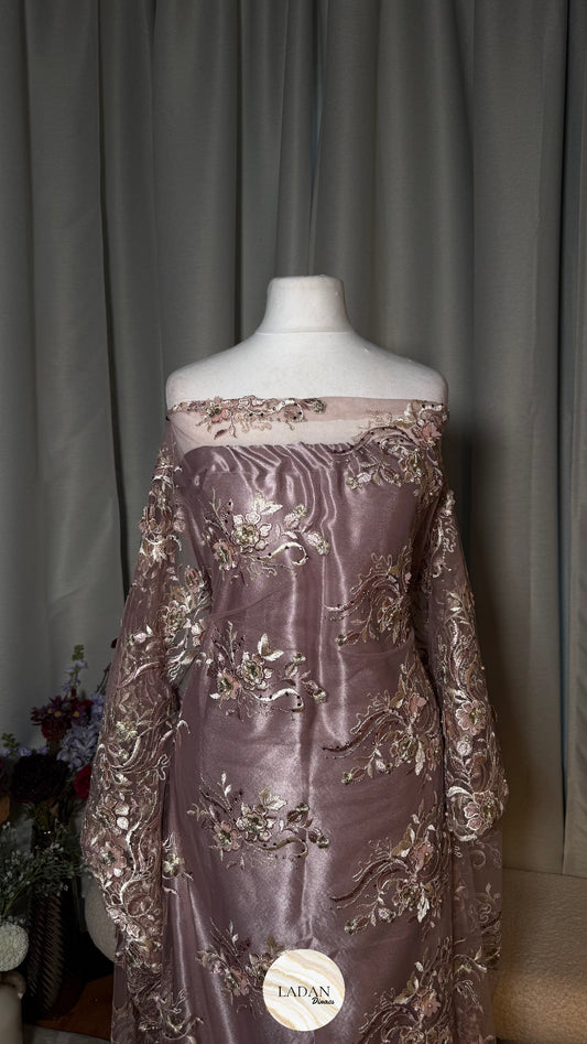 Floral Lace Dirac Set | Lilac