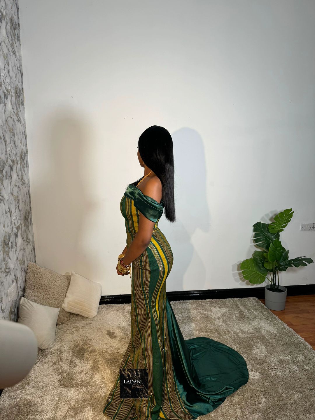 Hido iyo Dhaqan Bridal Dress | Emerald Green | In Stock
